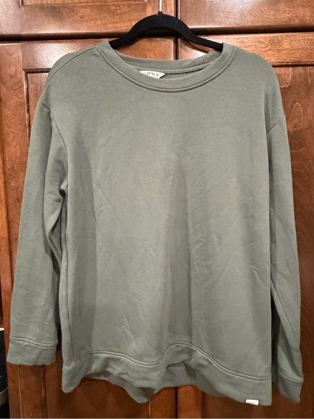 Orvis Olive Crewneck Sweatshirt - Women’s
